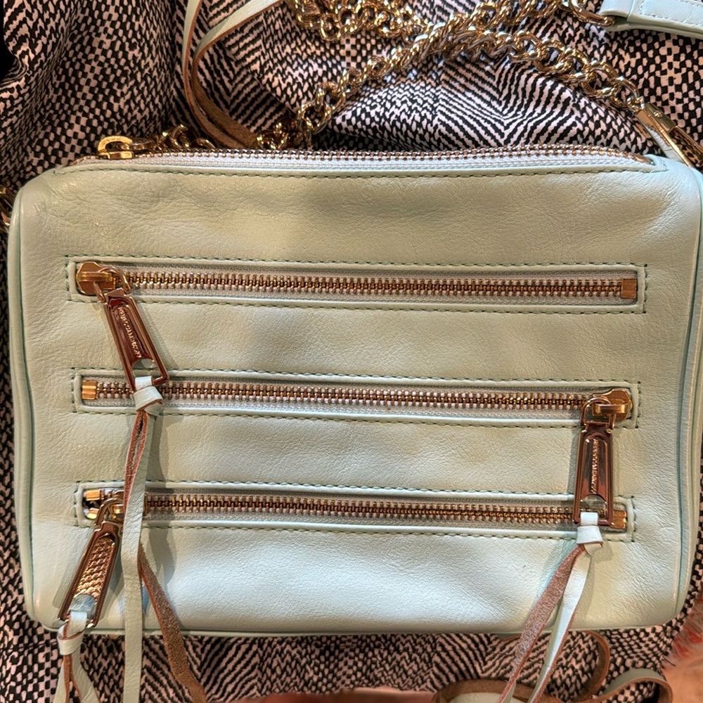 Blue Rebecca Minkoff crossbody in perfect condition!